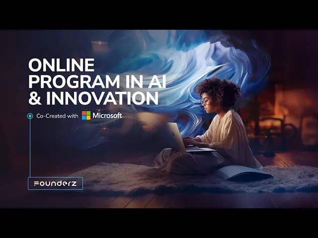 AI & Innovation, in collaboration with Microsoft course preview