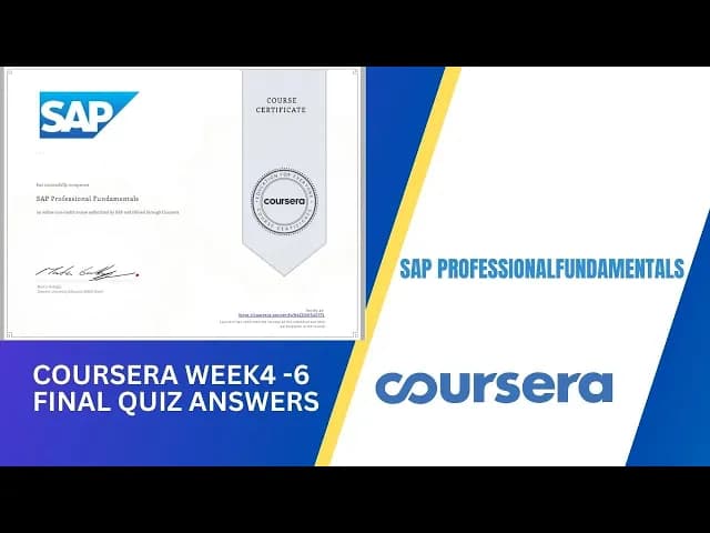 SAP Technology Consultant Professional Certificate course preview